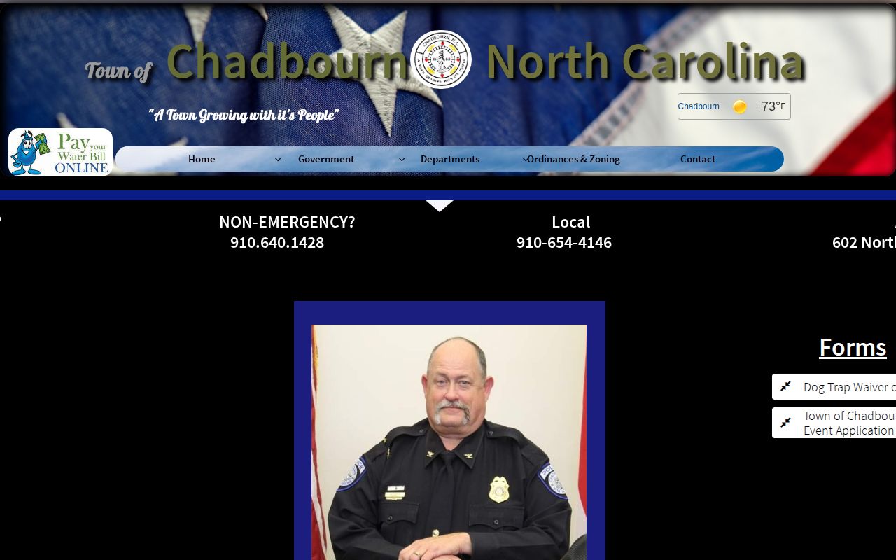 Chadbourn Police source page